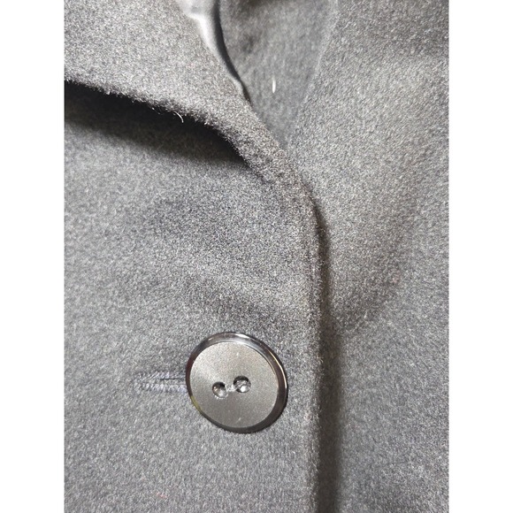 Fleurette Wool Cashmere Long Coat Sz 16 Preppy Minimalist Luxury Staple Classic - Picture 5 of 14